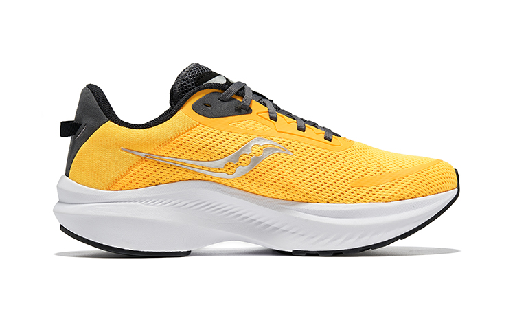 Saucony Axon Pulse 3 Mesh Cushioning Low top Running Shoes Men’s Yellow Black