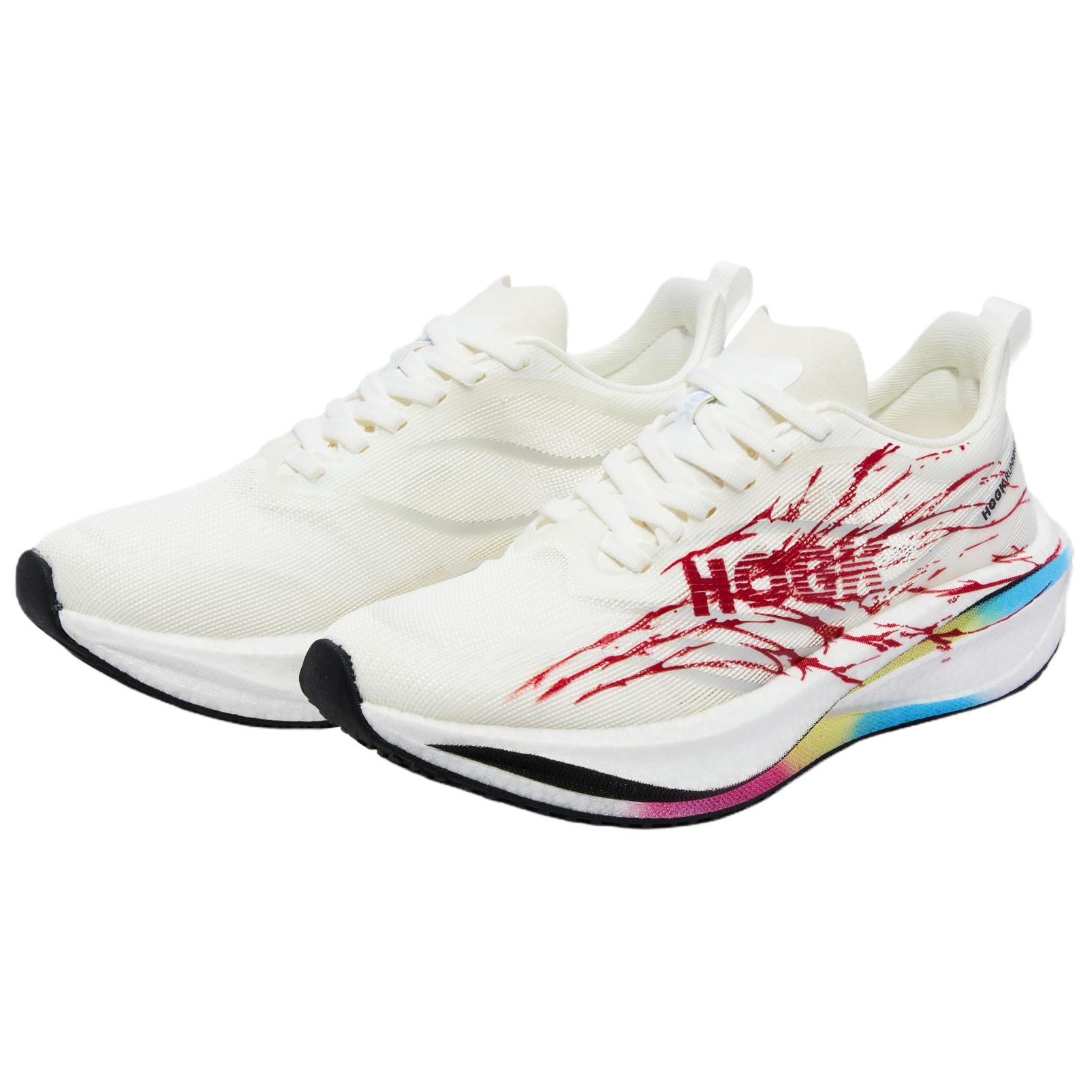 HOGK Running Shoes Unisex Low Top Phoenix White