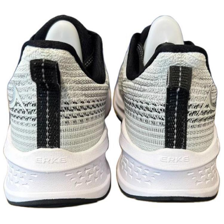 Erke Comfortable Abrasion Resistant Abrasion Resistant Low top Running Shoes Men’s Gray White