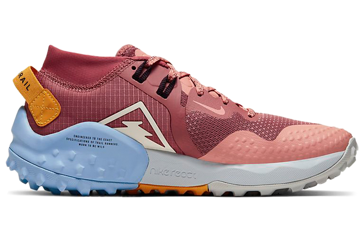 Женские кроссовки Nike Wildhorse 7 (розово-бело-синие) — Розовыйбелыйсиний — фото 2