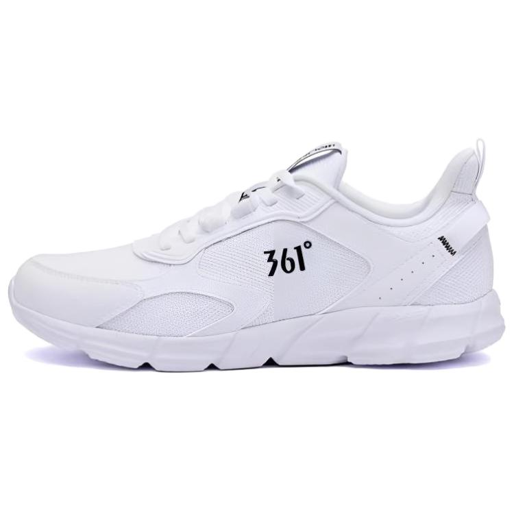 361° Cushioning, Wear Resistant Low top Running Shoes Men’s White Obsidian Black