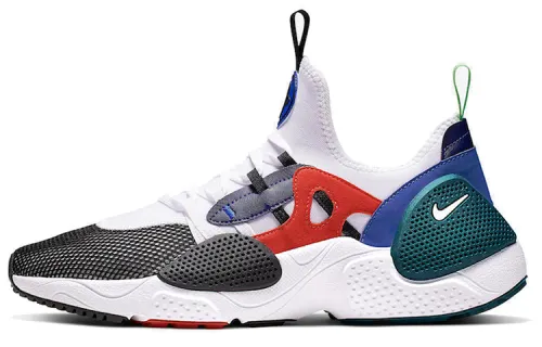 Nike Huarache E.D.G.E. TXT Wallace comfortable, versatile, non-slip, lightweight low-top casual running shoes, same style for men and women, white, green, blue and red