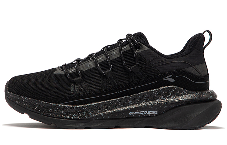 361° Fiery Fall Winter Abrasion Resistant Low top Running Shoes Men’s Obsidian Black/Smoke Gray