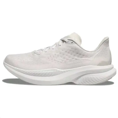 HOKA ONE ONE MACH 6 comfortable and versatile non-slip and wear-resistant low-top running shoes for women, white