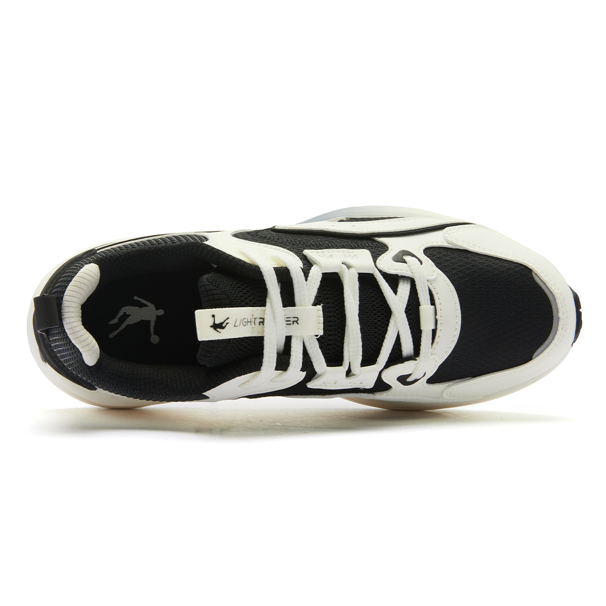 QIAODAN Cushioning Slip Resistant Abrasion Resistant Low top Casual Running Shoes Women’s Beige Black