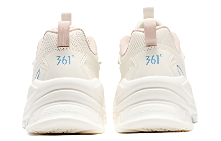 361° Cushioning Slip Resistant Abrasion Resistant Breathable Lightweight Low top Running Shoes Women’s Feather White
