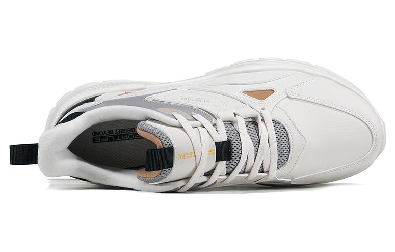 361° Slip Resistant Abrasion Resistant Cushioning Lightweight Low top Running Shoes Men’s White Gray