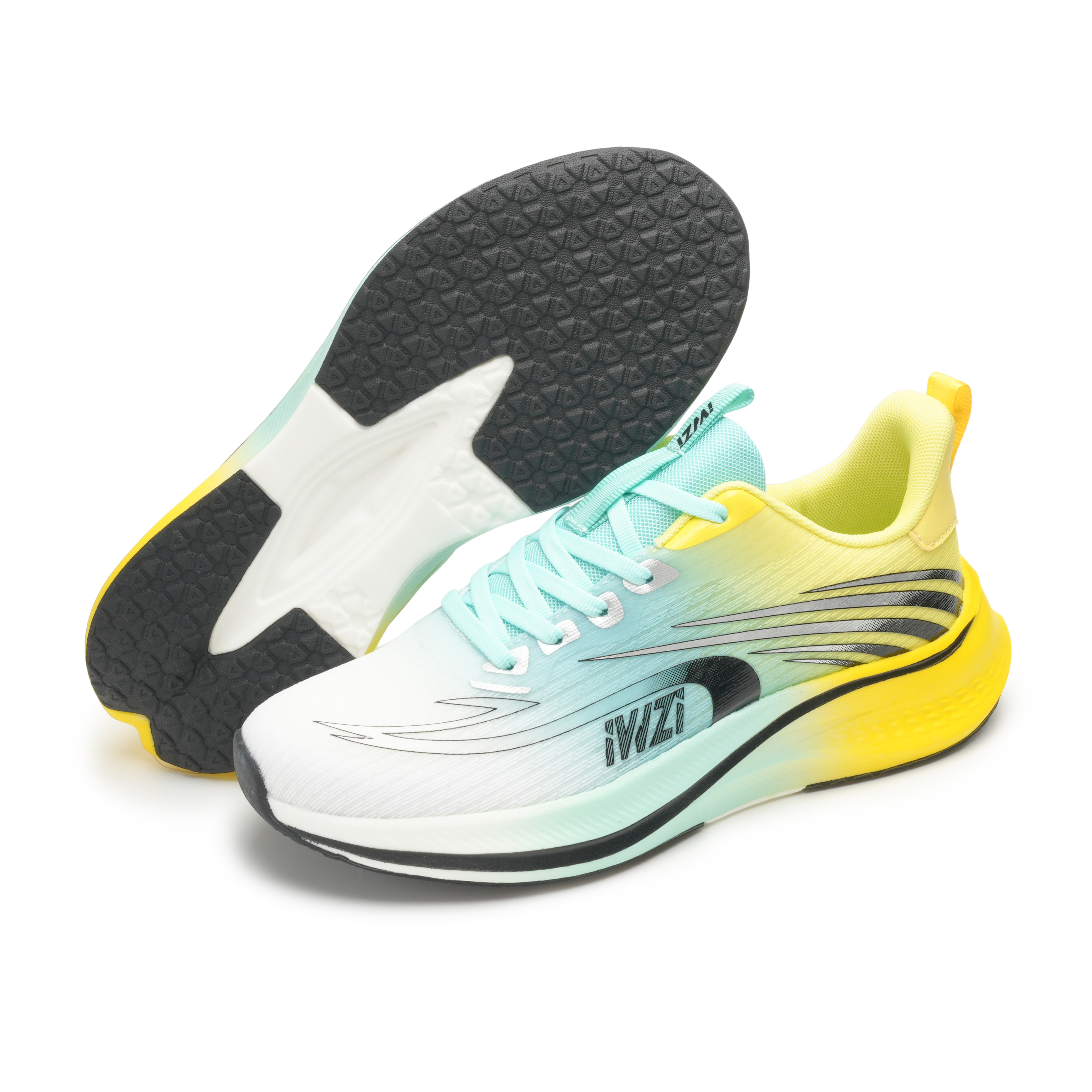 IWZI Cushioning Slip Resistant Abrasion Resistant Low top Running Shoes Unisex Ethereal Green