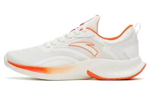 Anta Stinger SE Breathable Slip Resistant Abrasion Resistant Low top Running Shoes Men's White Orange