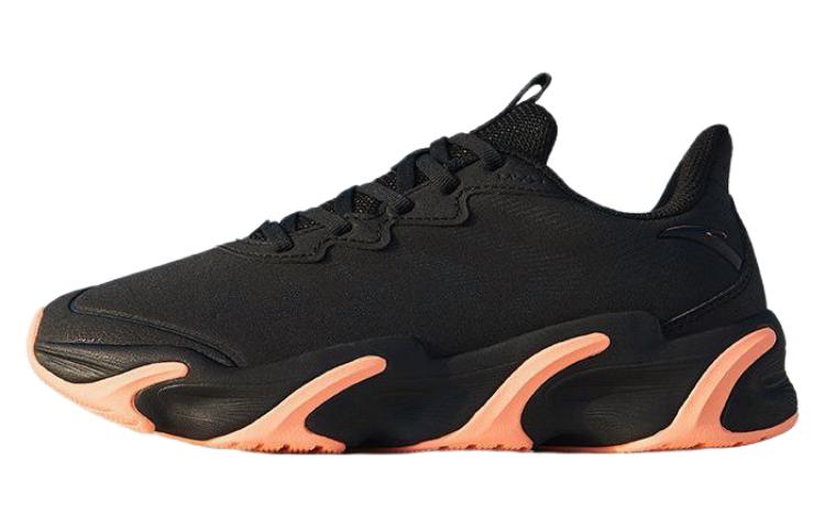 Anta Fashion Slip Resistant Abrasion Resistant Low top Running Shoes Men’s Black Orange