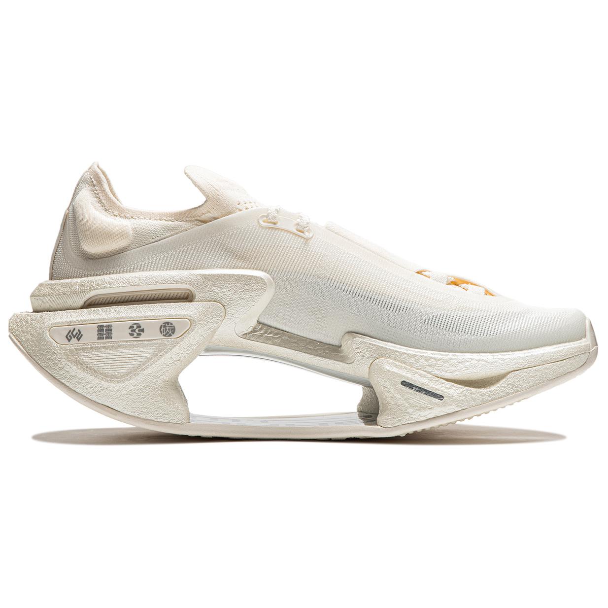 Li Ning Shadow 3.0 Cushioning Abrasion Resistant Breathable Rebound Low top Running Shoes Unisex Ecru