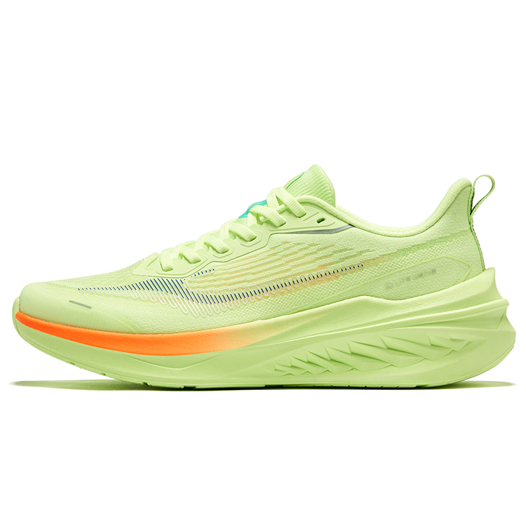 Erke Cushioning Rebound Low top Casual Running Shoes Men’s Fluorescent Sprout Green Starry Blue