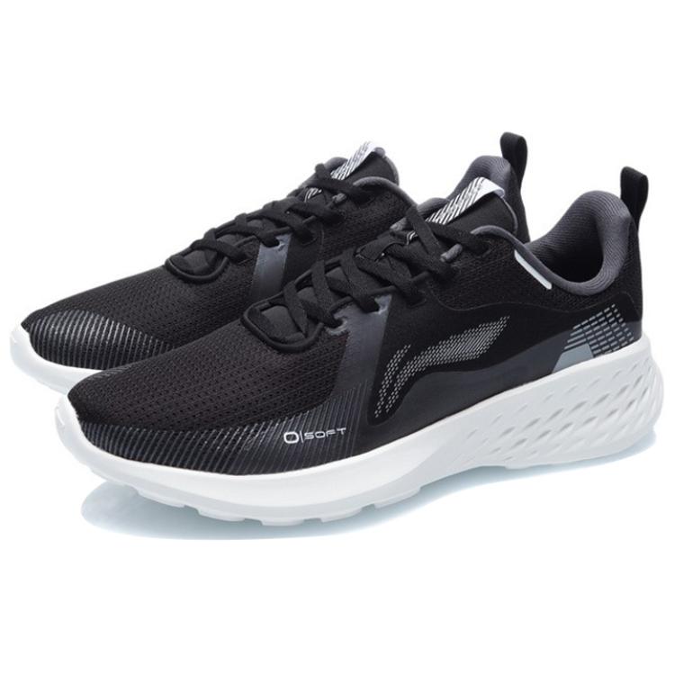 Li Ning Comfortable Cushioning Slip Resistant Abrasion Resistant Breathable Lightweight Low top Running Shoes Unisex