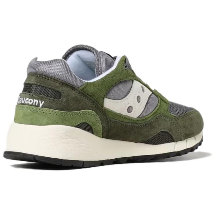 Saucony Shadow 6000 Slip Resistant Abrasion Resistant Low top Running Shoes Men’s Green White