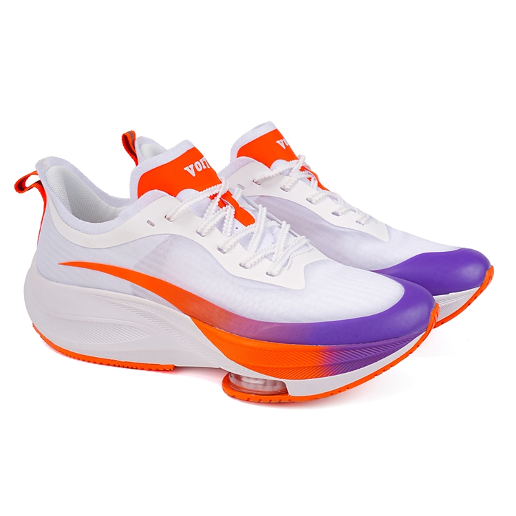 VOIT Running Shoes Unisex Low Top White Iridescent