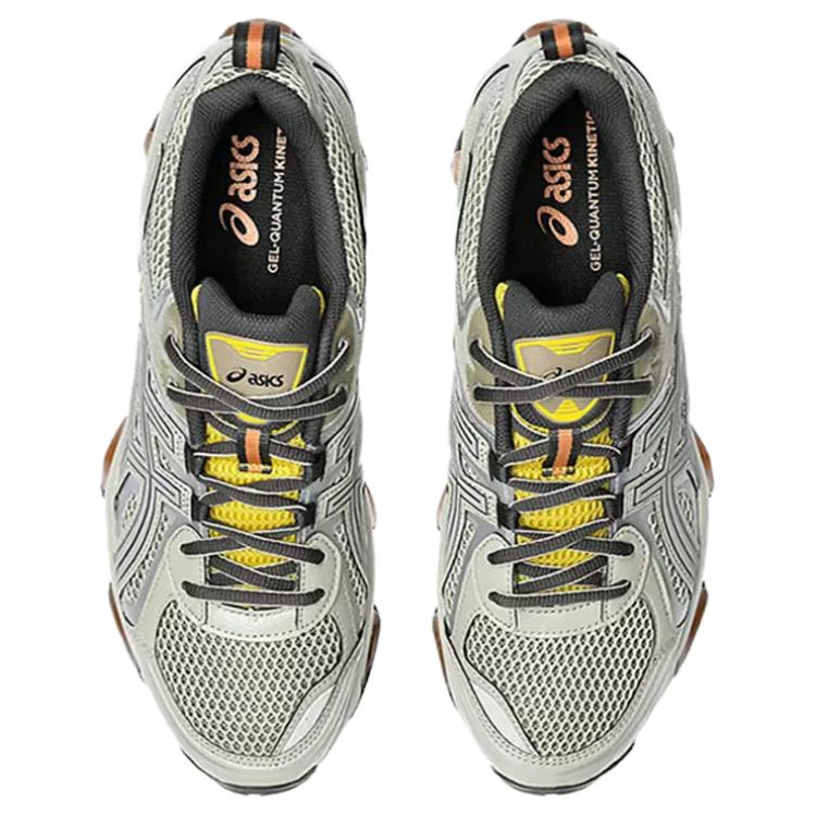 Asics GEL Quantum Kinetic Abrasion Resistant Low top Running Shoes Unisex Silver Gray