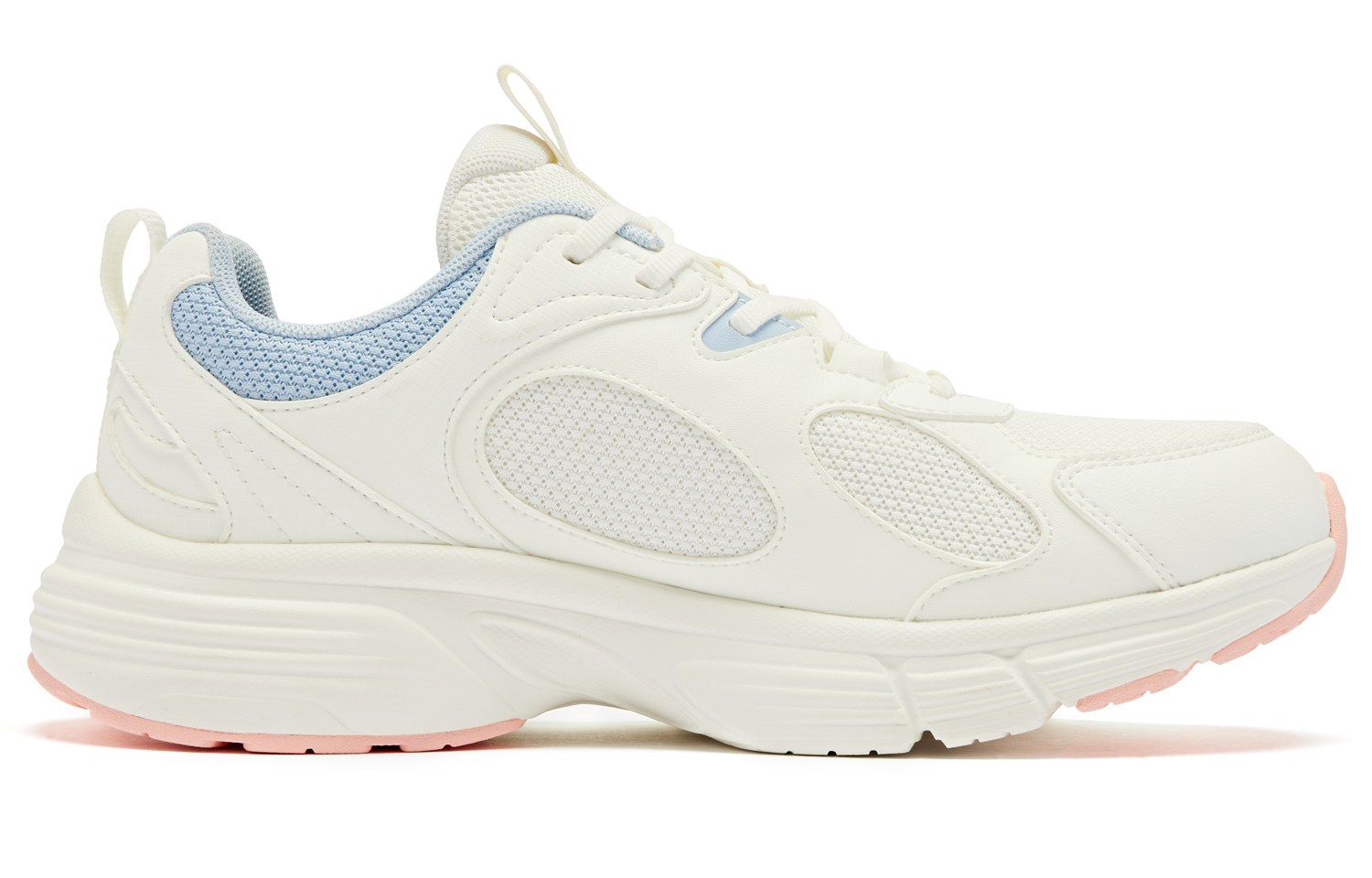 QIAODAN Lightweight Rebound Low top Running Shoes Women’s Ivory/Rain Blue