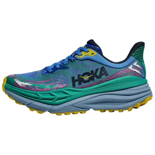 HOKA ONE ONE Stinson 7 Comfortable And Breathable Low top Running Shoes Men's Blue Green