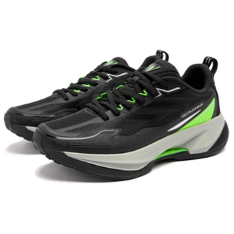 QIAODAN Slip Resistant And Breathable Low top Casual Running Shoes Men’s Black