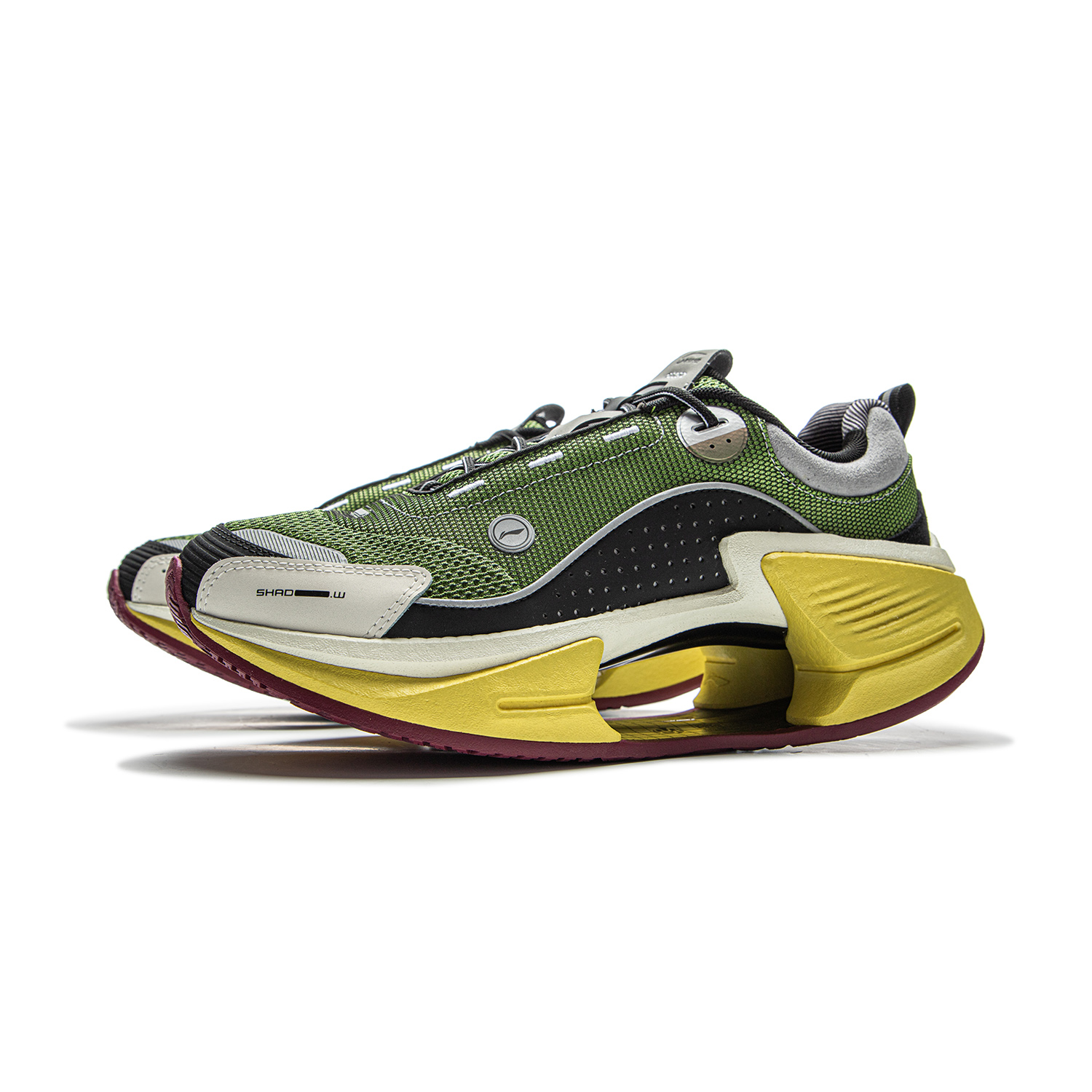 Li Ning Cushioning Reflective Rebound Low top Running Shoes Men’s Green Black Yellow