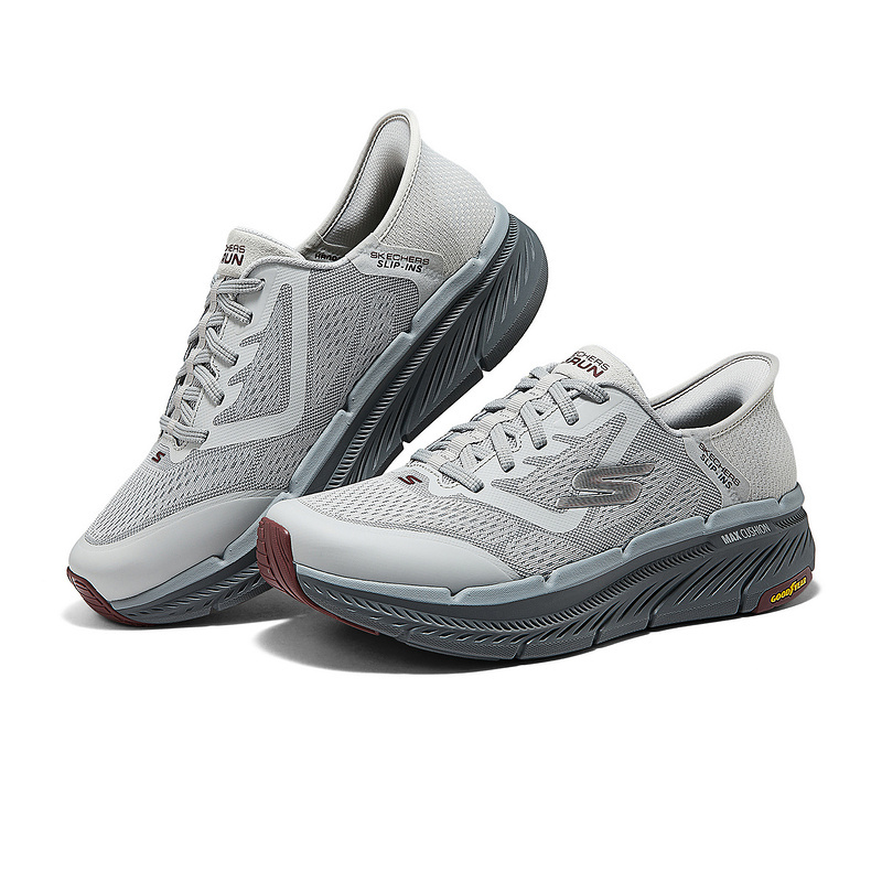 Skechers MEN’S GO Cushioning Low top Running Shoes Men’s Gray