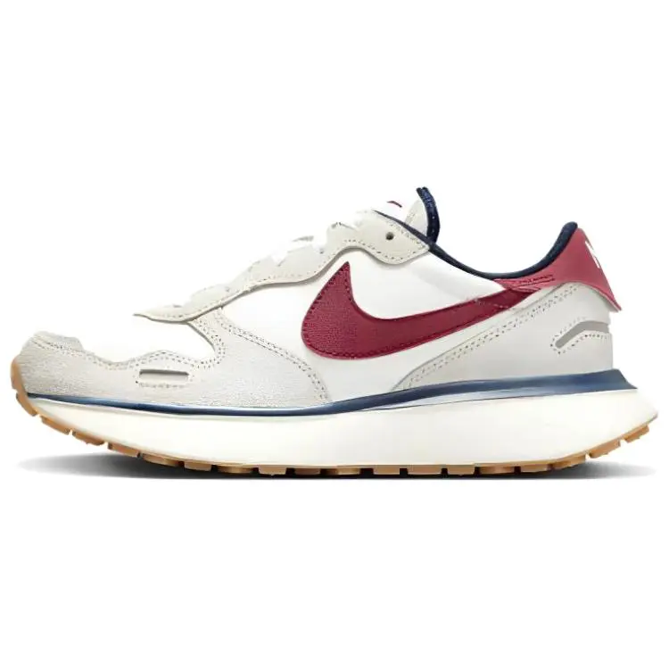 Nike Phoenix Waffle Light Bone Team Red Women's