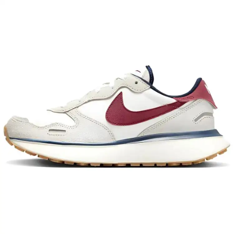 Nike Phoenix Waffle Light Bone Team Red Women's