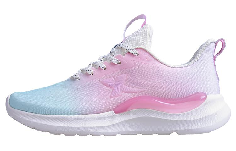 XTEP Cloud DC Comfortable Slip Resistant, Abrasion Resistant, Breathable Low top Running Shoes Women’s Pink Blue