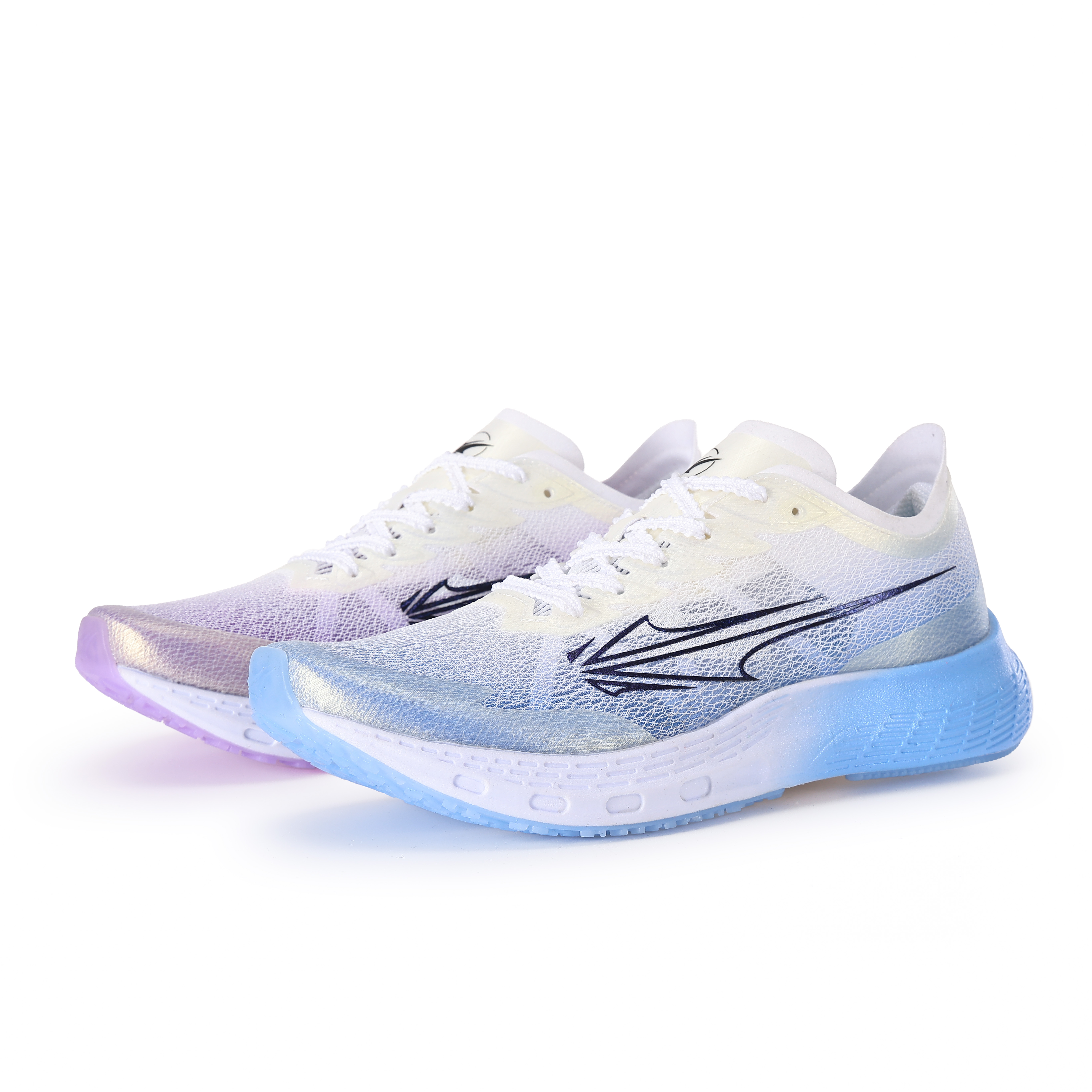XINGHUOLI Cushioning Slip Resistant Lightweight Rebound Low top Full Length Carbon Plate Sprint Running Shoes Unisex
