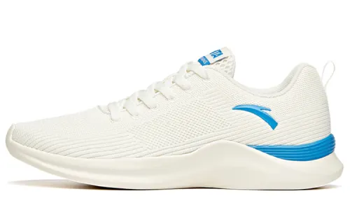 Anta Cushioning Slip Resistant Abrasion Resistant Low top Running Shoes Men's Blue White