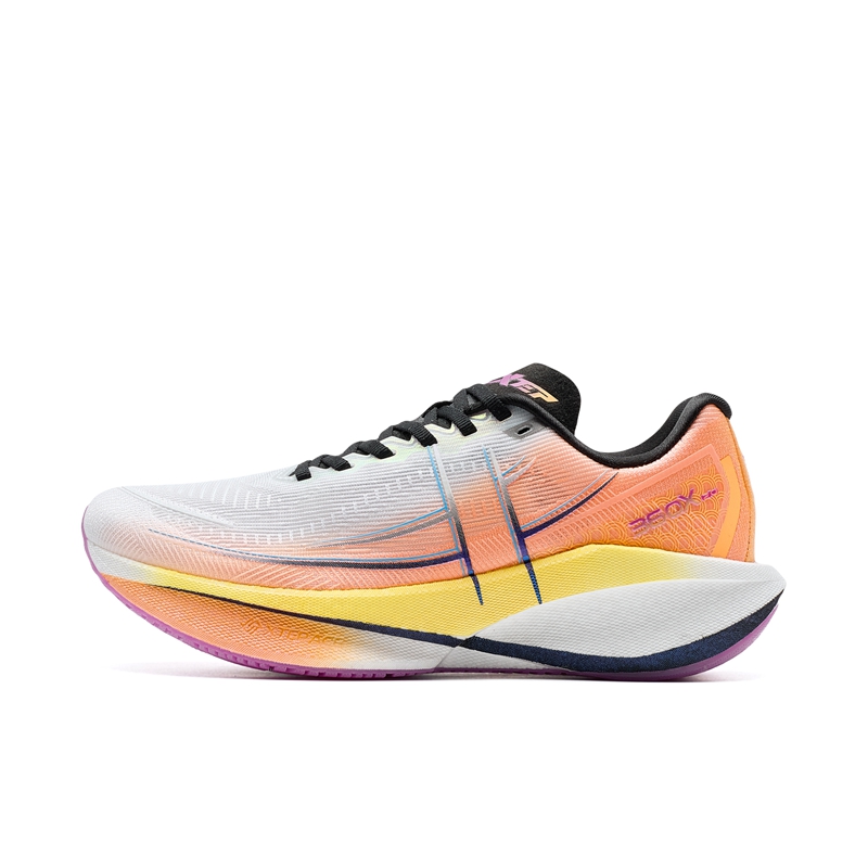 XTEP 360X 2.0 Running Shoes Women’s Low Top Classic White Fluorescent Tender Orange