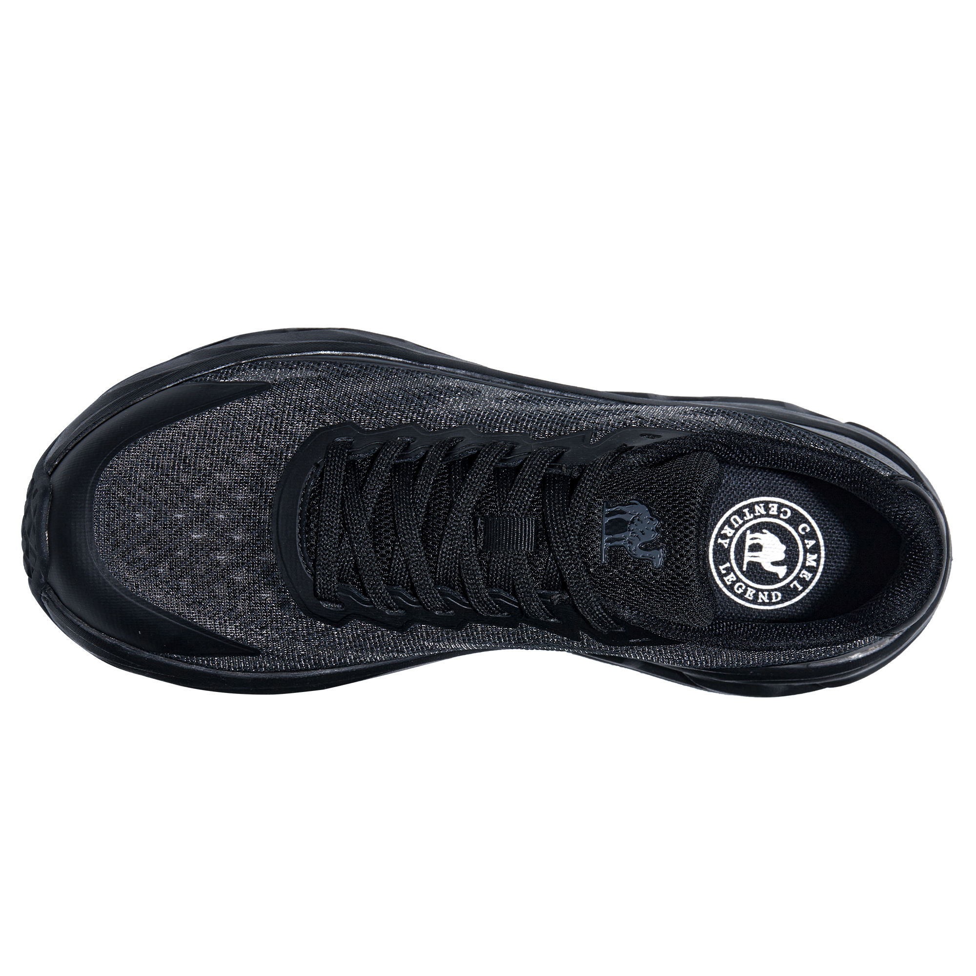 CAMEL Slip Resistant, Abrasion Resistant, Breathable Low top Running Shoes Men’s Black