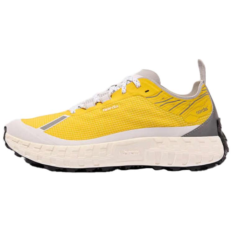 NORDA 001 Slip Resistant, Abrasion Resistant, Lightweight Coverage Low top Running Shoes Men’s Bright Yellow