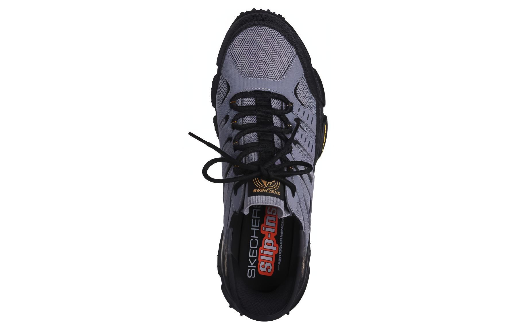 Skechers Abrasion Resistant Low top Running Shoes Men’s Black Gray