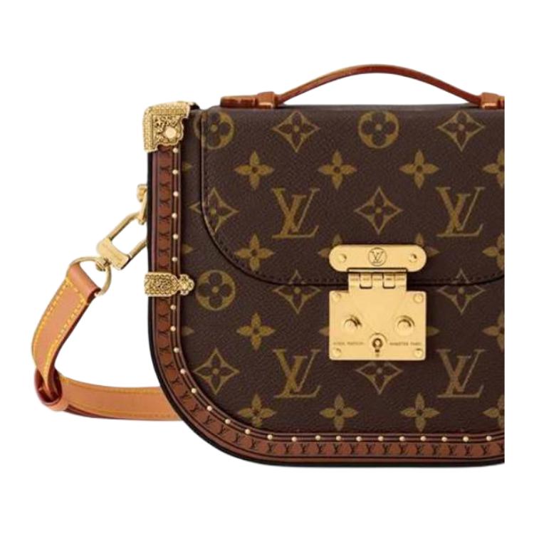 Мужская сумка Louis Vuitton x Nigo MontsourisTrunk (коричневая) — фото 5