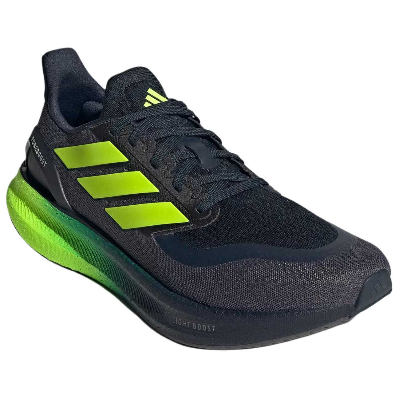 Adidas PUREBOOST 5 Slip Resistant Abrasion Resistant Low top Casual Running Shoes Men’s Black Green