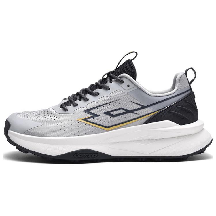 LOTTO Slip Resistant Abrasion Resistant Low top Running Shoes Men’s Gray Black