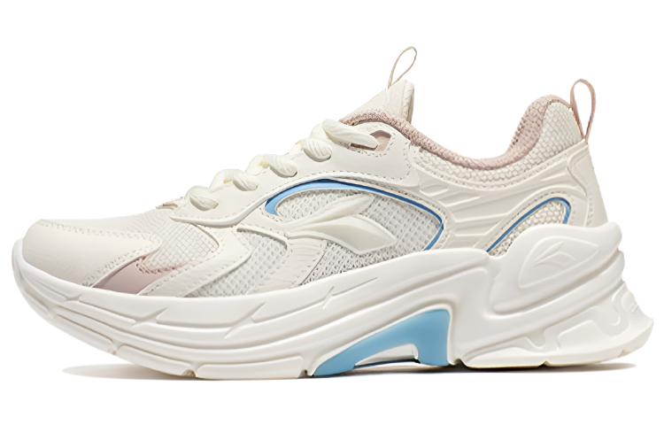361° Cushioning Slip Resistant Abrasion Resistant Breathable Lightweight Low top Running Shoes Women’s Feather White