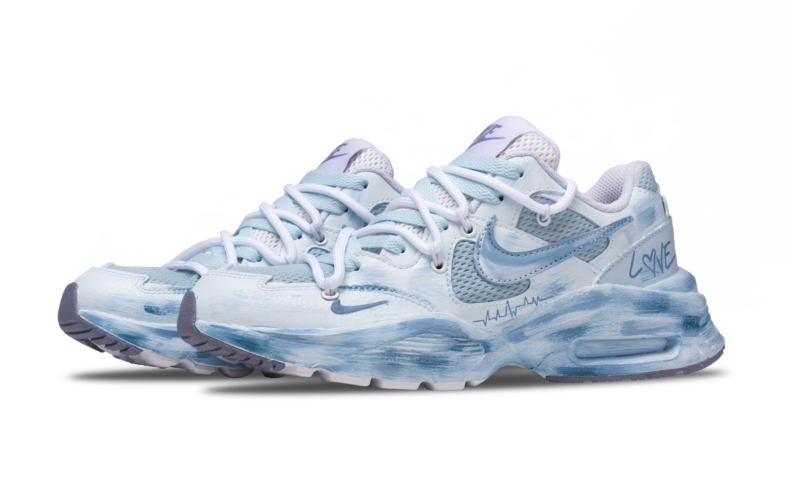 Nike Air Max Fusion Low top Casual City Commuting Running Shoes Women’s Blue