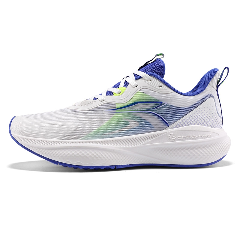 361° Slip Resistant And Breathable Low top Casual Sprint Running Shoes Men’s White Blue Green