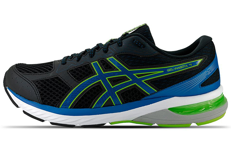 ASICS Gel Nagoya 4 Running Shoes Men's Low Top Black/Blue