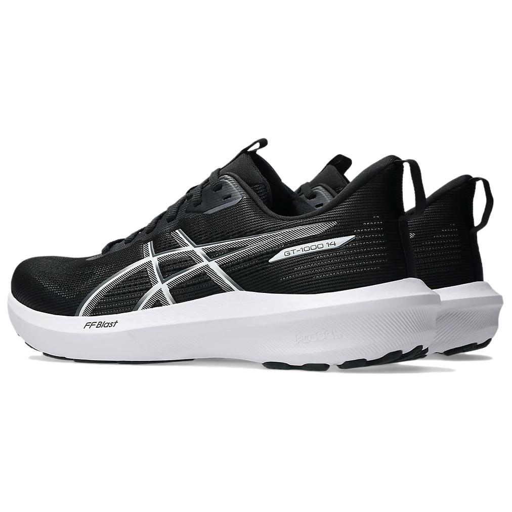 Asics GT 1000 14 Abrasion Resistant Breathable Low top Running Shoes Men’s Black White