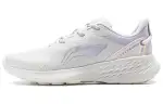 Li Ning Soft Slip Resistant Abrasion Resistant Low top Running Shoes Women's Mist White With Light Purple