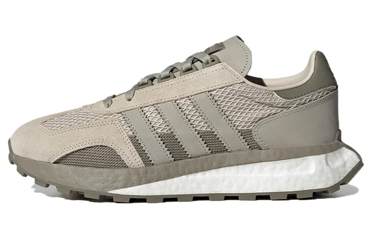Adidas Originals 3 stripes Fabric Sports Slip Resistant Low top Casual Shoes Unisex Gray Green