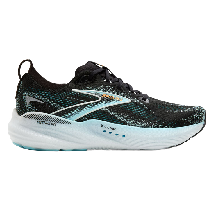 Brooks Glycerin GTS 22 Cushioning Low top Running Shoes Men’s Black Blue