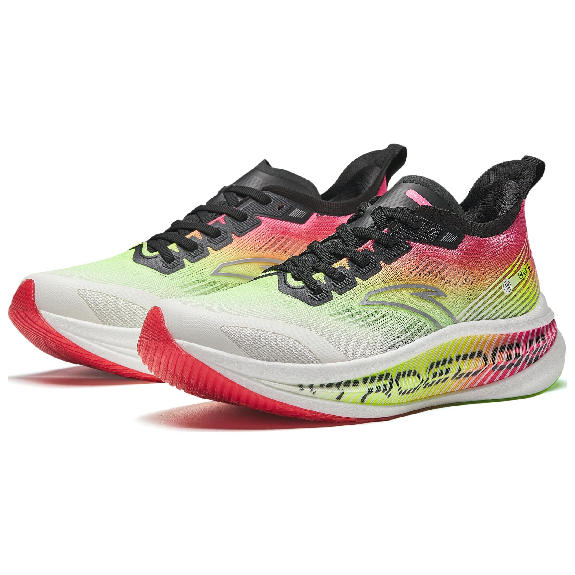 Anta Fabric Cushioning Abrasion Resistant Breathable Low top Full Length Carbon Plate Running Shoes Men’s
