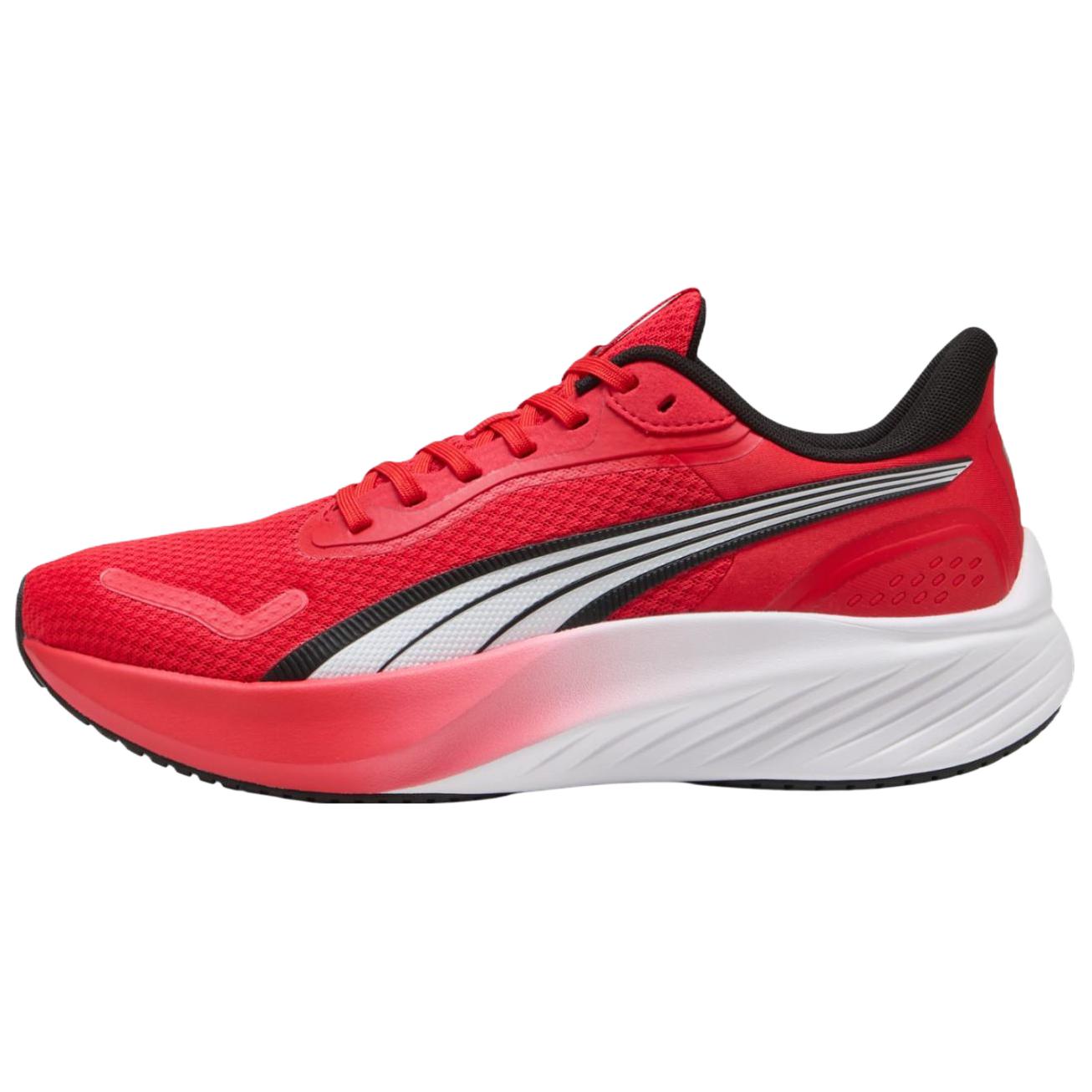 PUMA Pounce Lite Slip Resistant Abrasion Resistant Low top Casual Running Shoes Unisex Red White