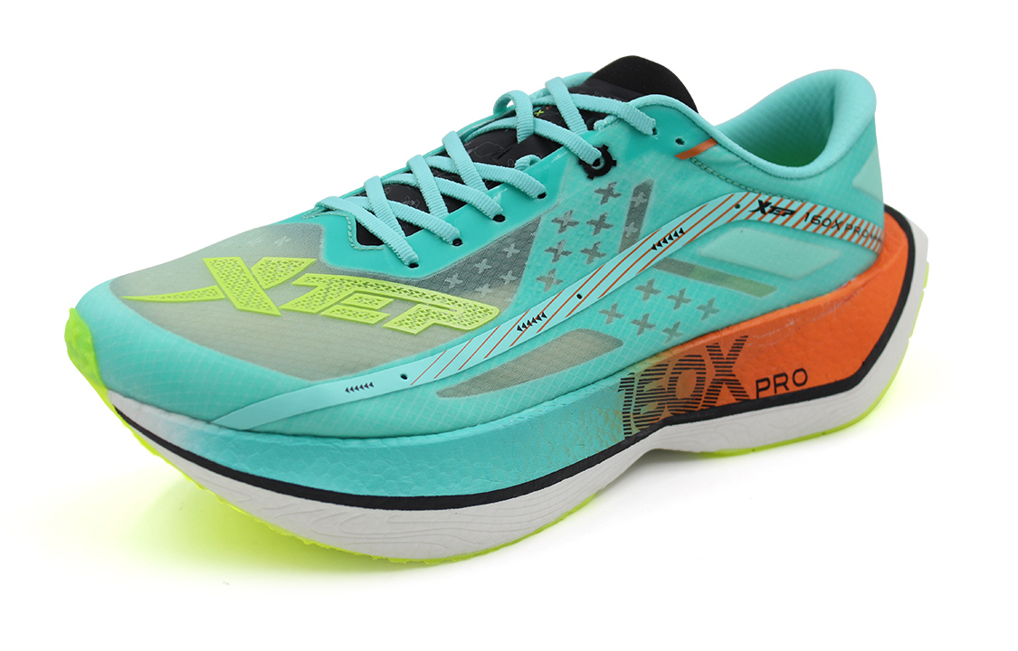 XTEP 160X 2.0 Pro Racing Textile, TPU Cushioning Slip Resistant Abrasion Resistant Breathable Lightweight Rebound