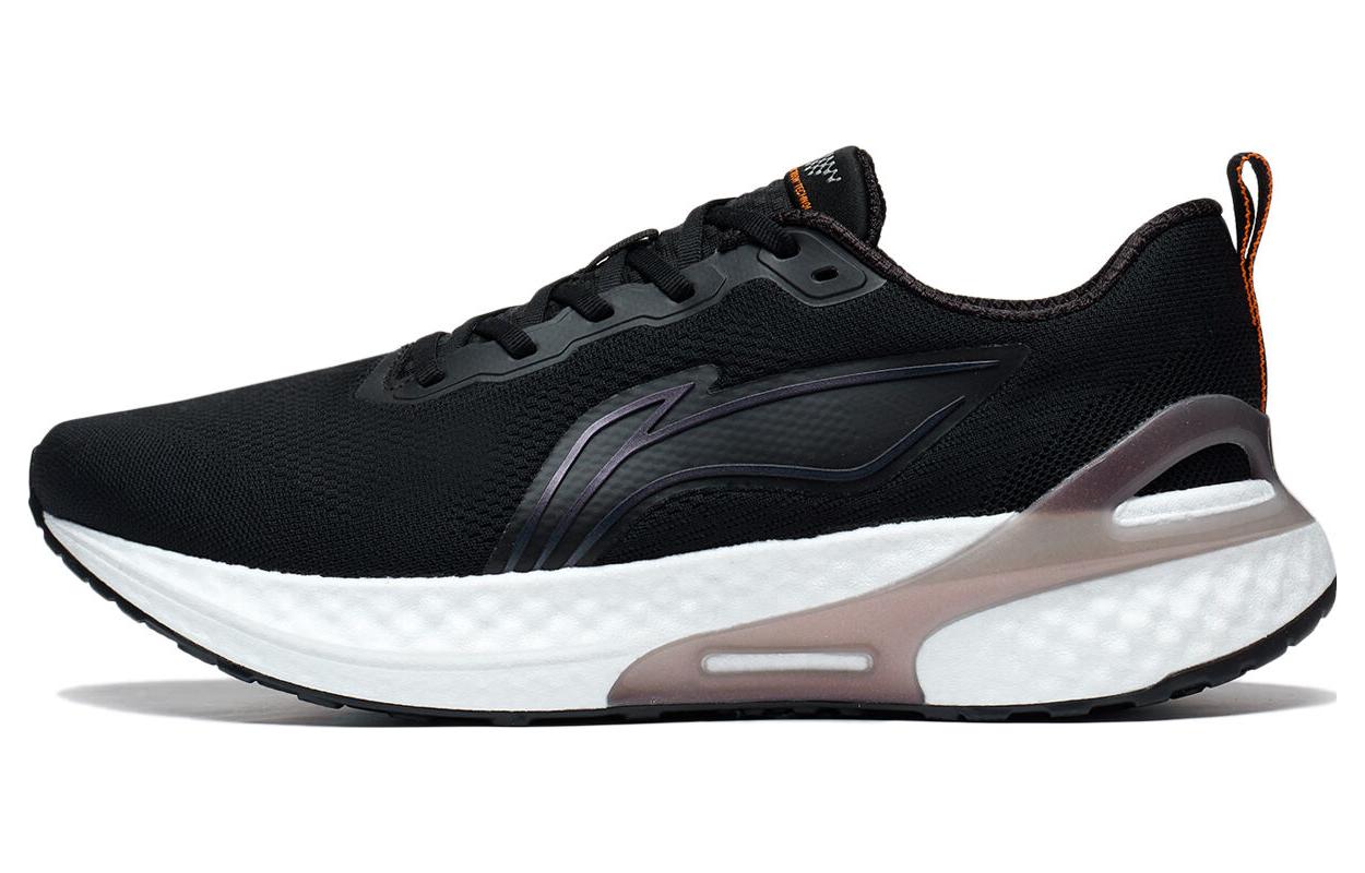 Li Ning YueYing Element Comfortable Breathable Low top BOOM Technology Casual Running Shoes Men's Black