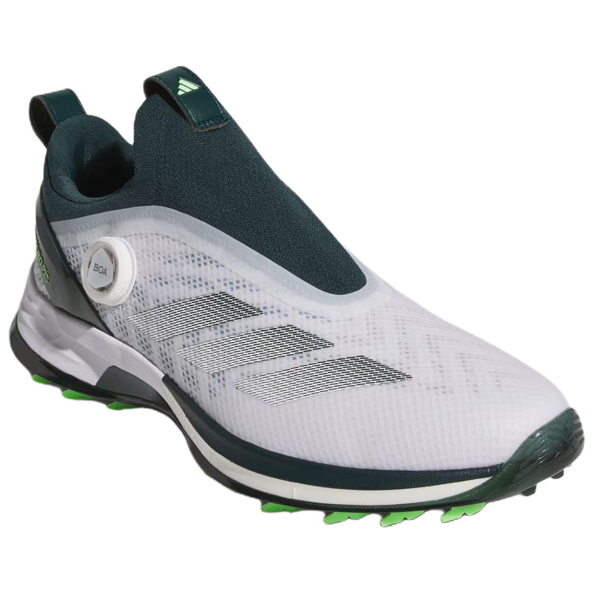 Adidas Adizero ZG Abrasion Resistant Abrasion Resistant Low top Golf Shoes Men’s White Green